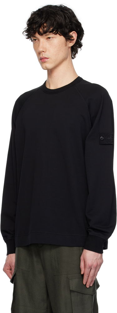 Sweater Stone Island Stone Island Garment Dyed Sweatshirt Svart | K1S15 6100011 S00F3, 3