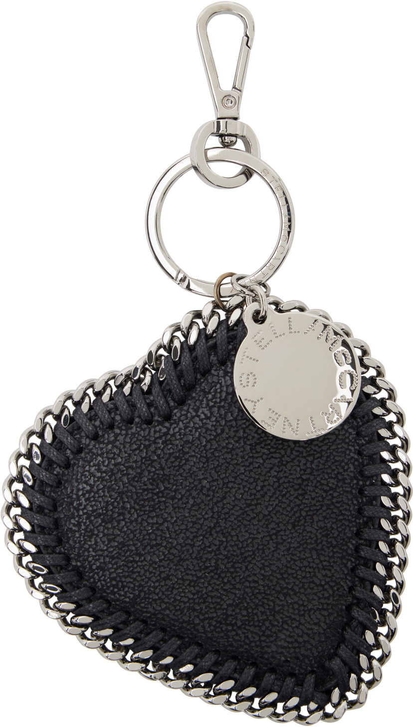 Nyckelringar Stella McCartney Stella McCartney Heart Charm Keychain Svart | 7V0106W9132
