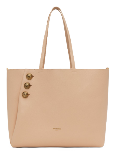 Tygpåse Balmain Emblème Tote Bag Beige | CN1FE836LGSR