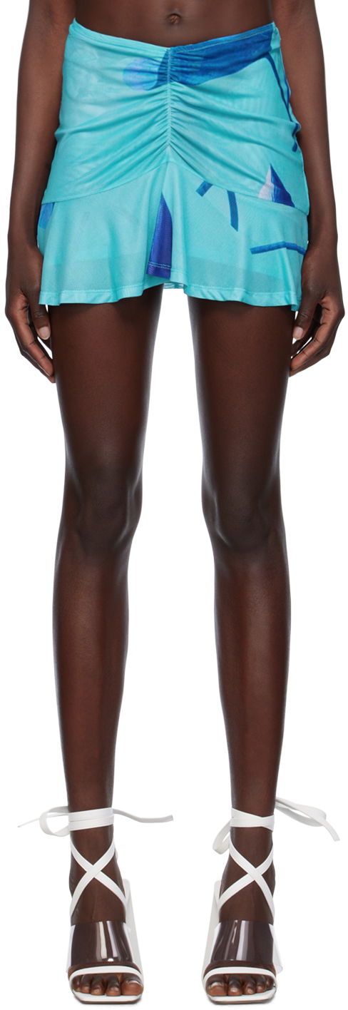 Kjol Miaou Miaou Alva Miniskirt Blå | 4023PM2BLO