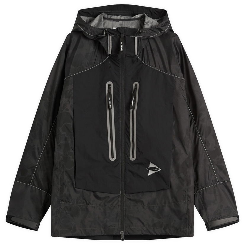 Jacka and wander and wander Collaboration Nylon Print Jacket, Size Large Svart | 5745121523-022