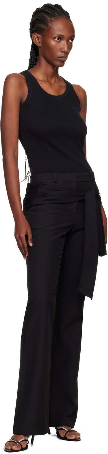 Byxor Coperni Coperni Jersey Wrap Trousers Svart | COPP140F3004, 3