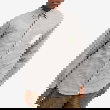 Jacka BAPE Check Padded Shirt Jacket Grå | 001HJK802002L-GRA, 2