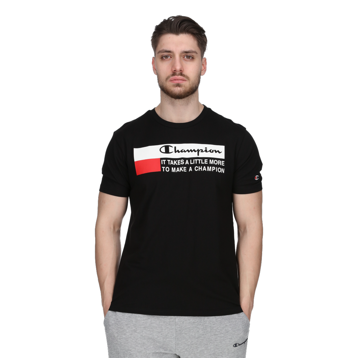 T-shirt Champion Graphic Crewneck T-Shirt Svart | 221501-KK001, 0