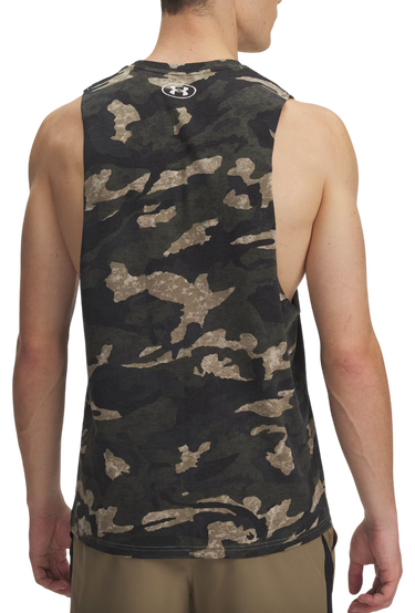 Linne Under Armour Project Rock Camo Tank Top Grön | 1389978-299, 1