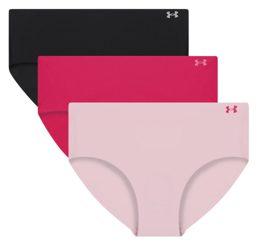 Trosor Under Armour Under Armour Pure Stretch No Show Hipster Panties, 3-Pack Flerfärgad | 1383895-681, 0