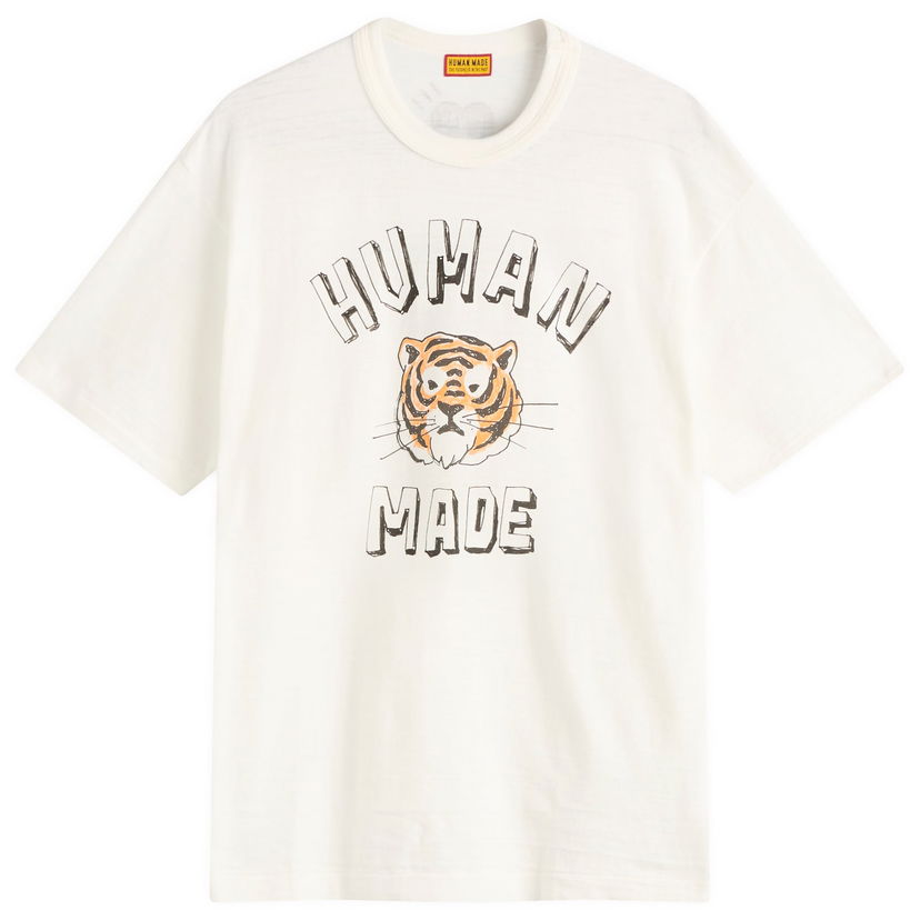 T-shirt Human Made Human Made Drawn Tiger Graphic T-Shirt, Size Large Vit | HM30TE019-WHT