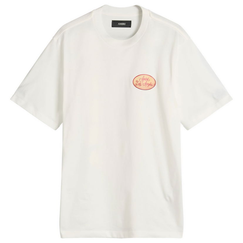 T-shirt AMIRI AMIRI Station Patch T-Shirt, Size Large Vit | AMJYTE1201-Ivory