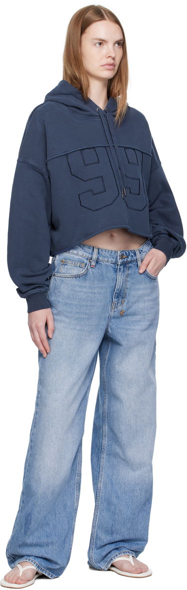 Sweatshirt Ksubi Ksubi Oh G Cropped Hoodie Blå | WFA25FL004, 3