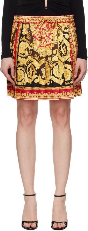 Kjol Versace Versace Barocco 92 Foulard Silk Miniskirt Flerfärgad | 1020295_1A15215, 0