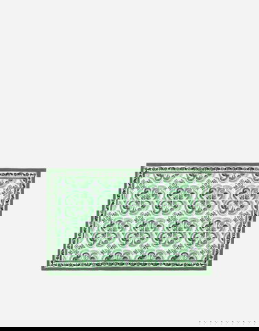 Tillbehör Dolce & Gabbana Dolce & Gabbana Set of 2 Cotton Sateen Pillowcases with Green Tile Print Grön | TCES02TCAKFUV009, 0