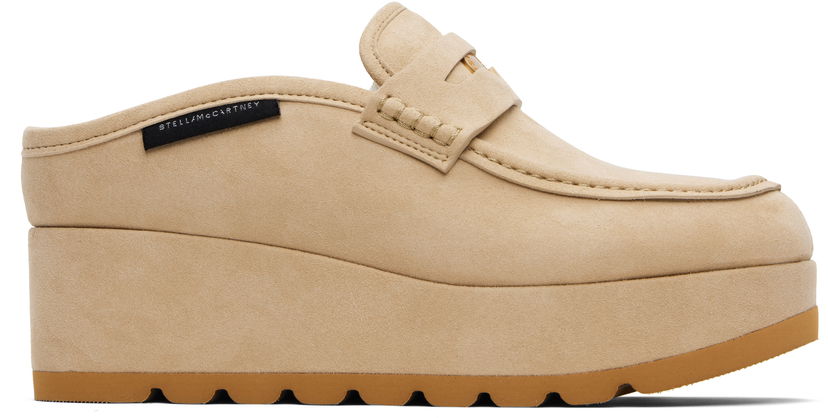 Sneakers och skor Stella McCartney Stella McCartney Sneak-Elyse Platform Loafers Beige | 810557W0IK0