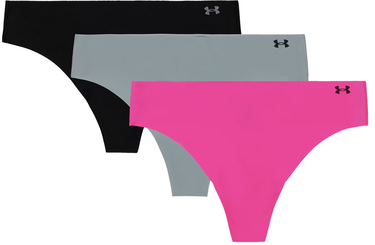 Trosor Under Armour Under Armour Pure Stretch 3-Pack Thong Grå | 1383893-652, 0