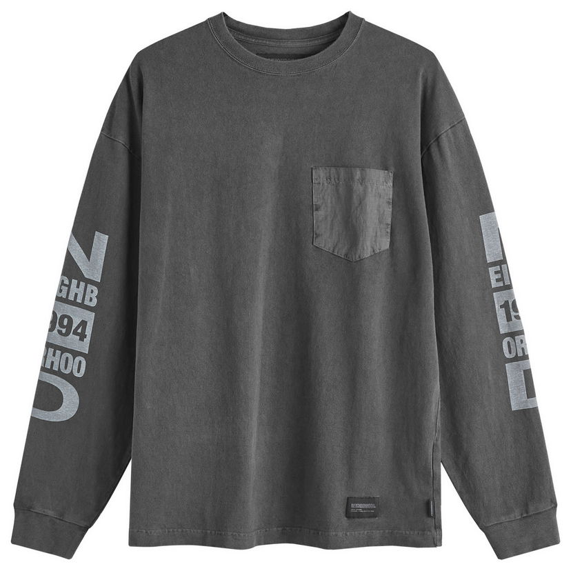 T-shirt Neighborhood Long Sleeve T-Shirt Svart | 242UNNH-CSM03-BLK