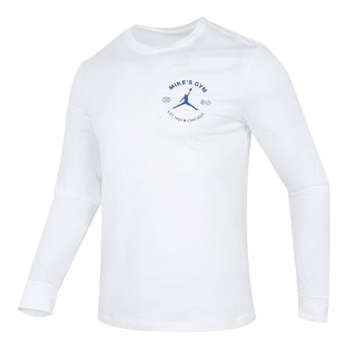 T-shirt Jordan Jordan Men's Sports Graphic Crewneck Long Sleeve T-Shirt Vit | DV1473-100