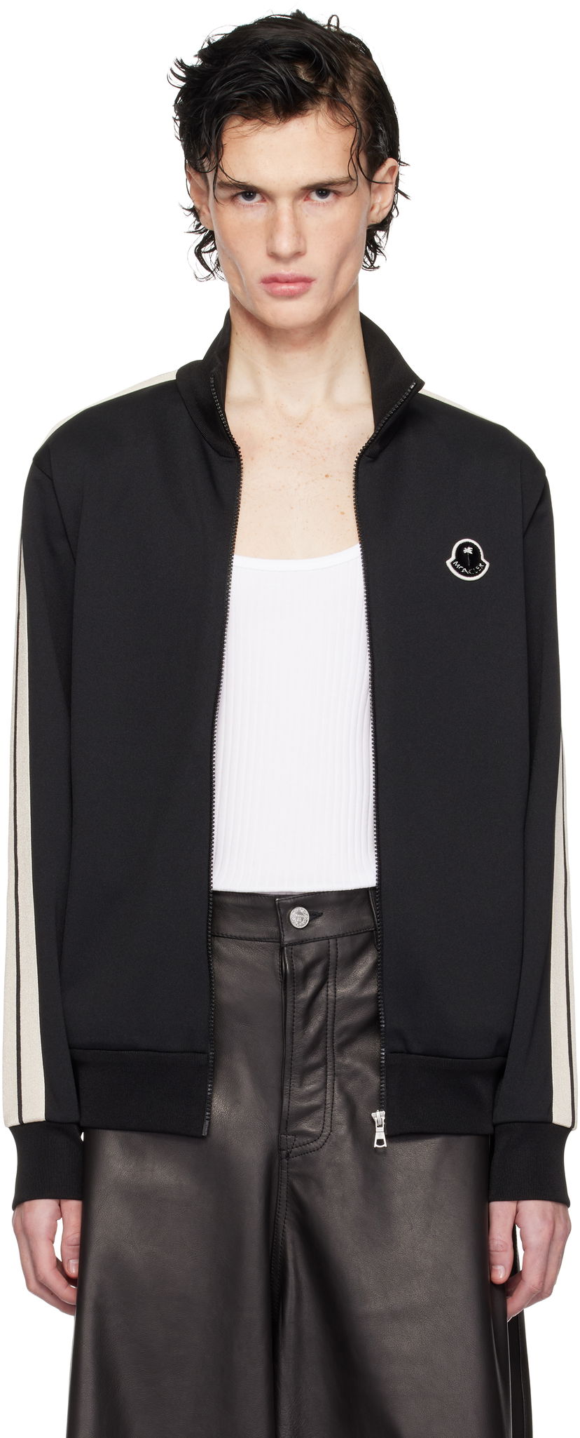 Träningsoverall Moncler Palm Angels Zip Track Jacket Svart | J209L8G00015899A1