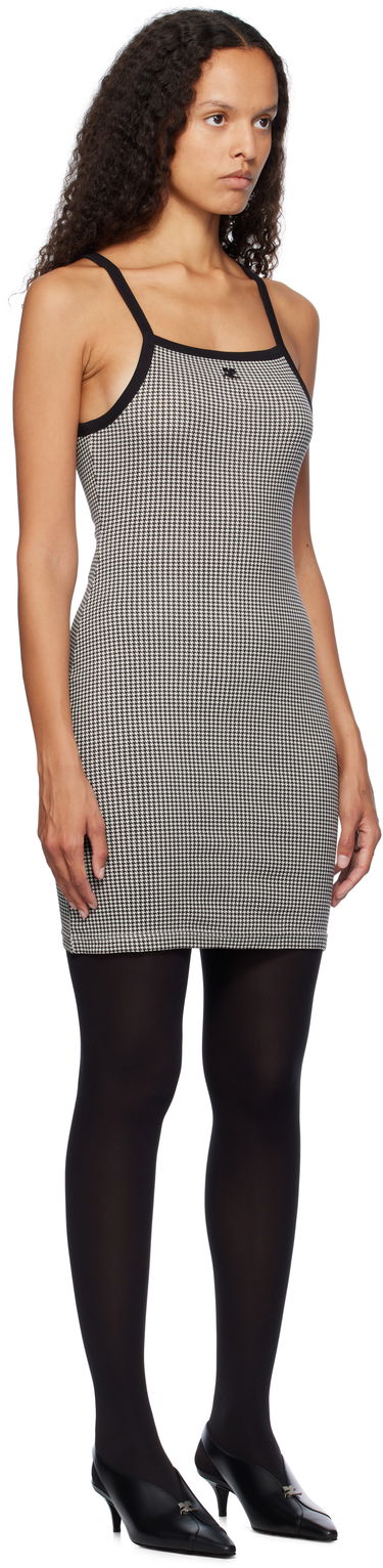Klä Courrèges Courrèges Houndstooth Mini Dress Svart | 324JRO458JS0167, 1