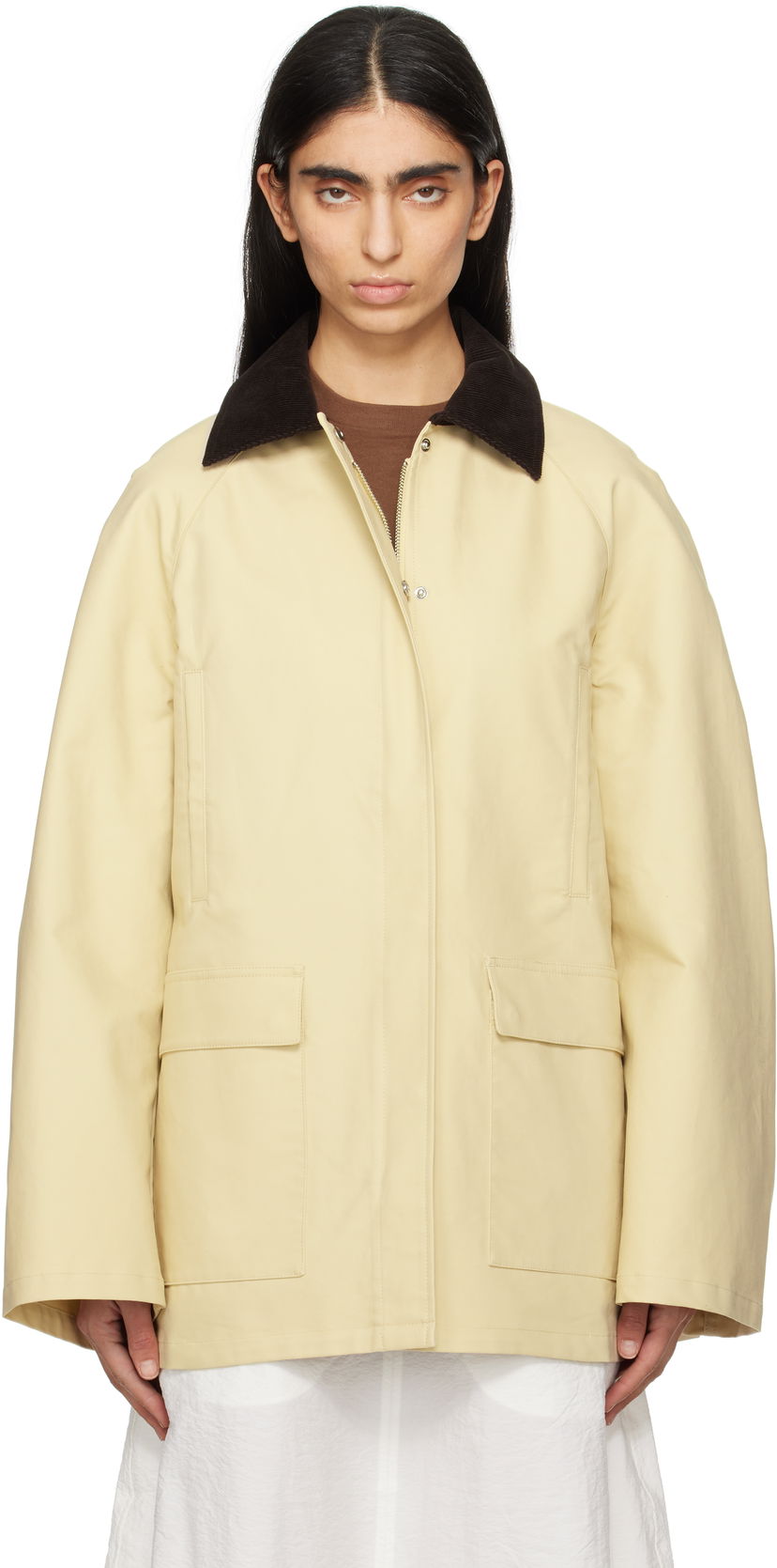 Parkas TOTEME TOTEME Summer Country Jacket Gul | 252-WRO0186-FB0385