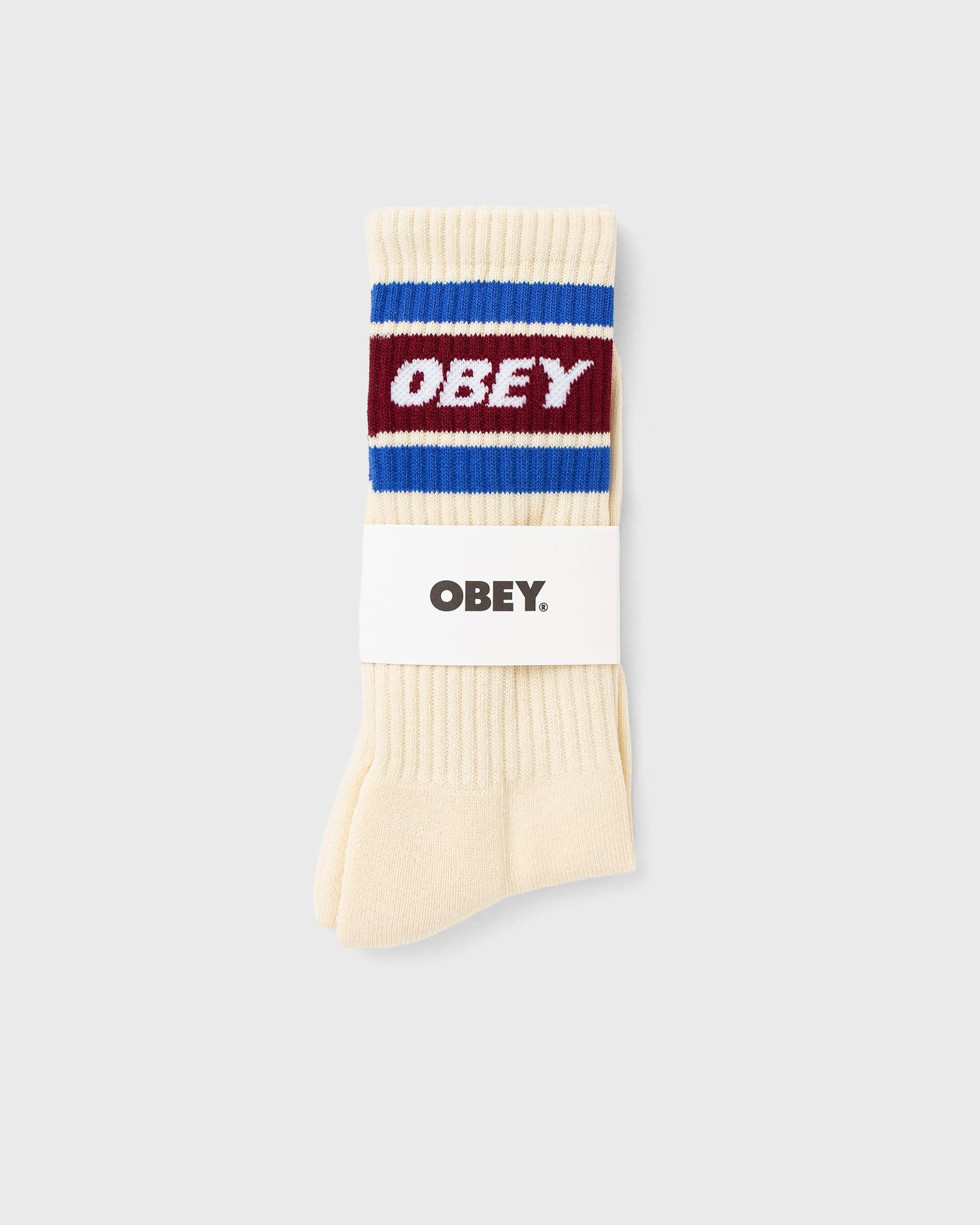Strumpor OBEY Cooper II Crew Socks Beige | 100260093-UBR, 1