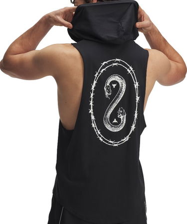 Linne Under Armour Project Rock Snake Sleeveless Hoodie Svart | 1389987-001, 1
