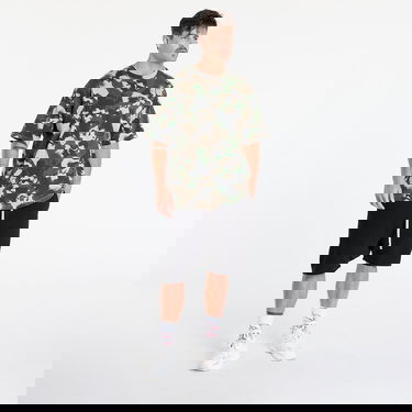 T-shirt BAPE A BATHING APE Map Camo Ape Head One Point Tee UNISEX Green Grön | 001CSL301001MGRN, 5