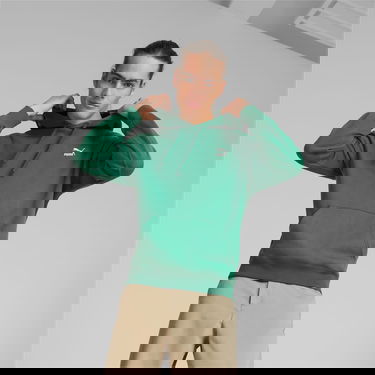 Sweatshirt Puma Classics Hoodie Grön | 535596_37, 0