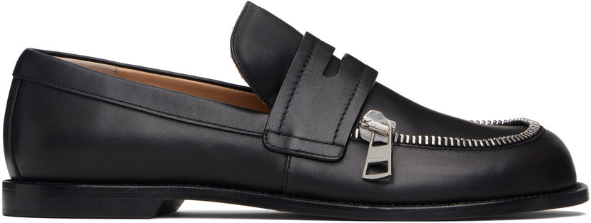 Sneakers och skor JW Anderson JW Anderson Zipper Biker Loafers Svart | MC0002-LA0268