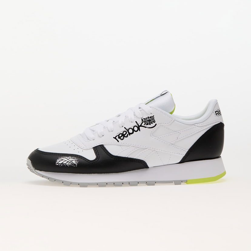 Sneakers och skor Reebok Classic Leather Core Black/ Ftw White/ Acid Yellow Vit | 100075004
