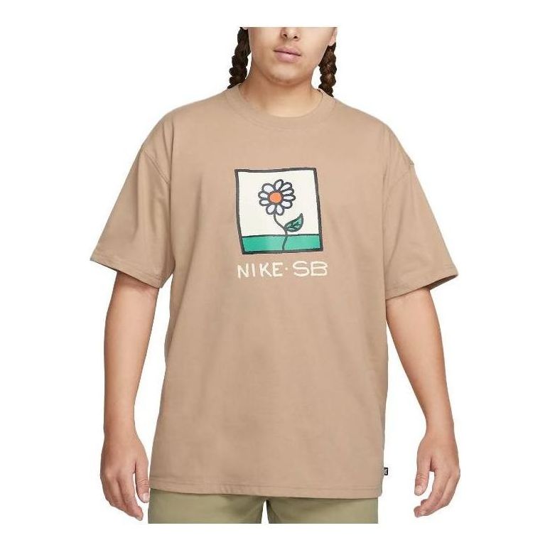 T-shirt Nike SB SB Daisy Graphic T-Shirt Brun | FB8138-200
