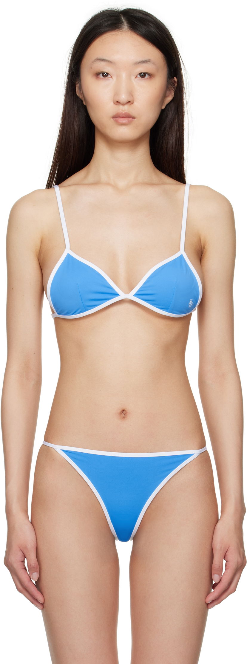 Badkläder Sporty & Rich Sporty & Rich Kate Bikini Top Blå | SM004620302BL24