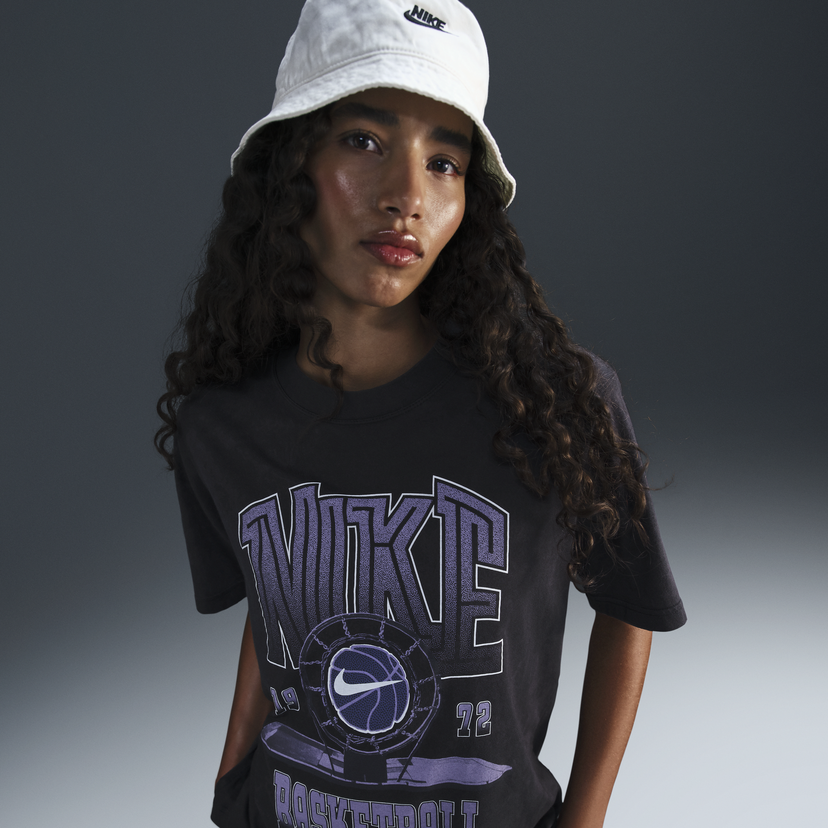 T-shirt Nike Basketball T-Shirt Short Sleeve Print Svart | HF3270-010