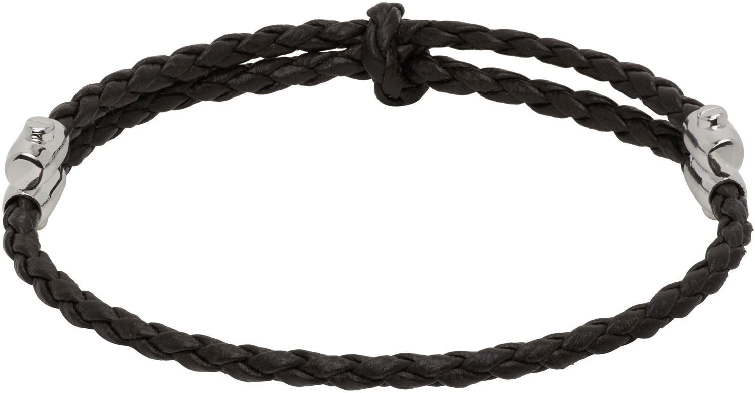 Armband Bottega Veneta Bottega Veneta Braided Leather Bracelet Brun | 838329V507C2113, 1