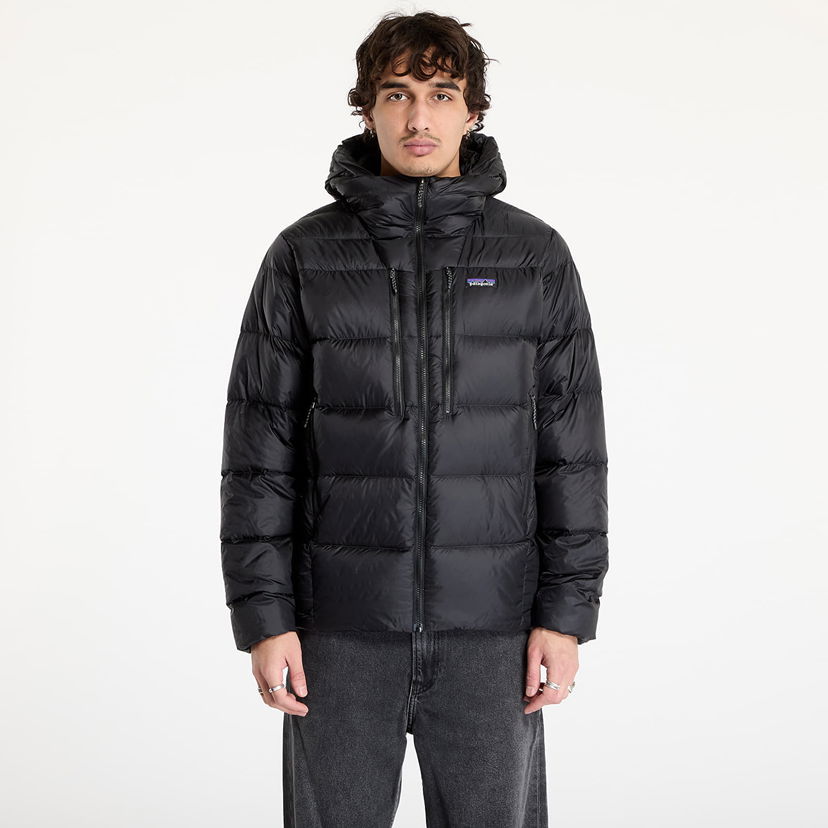 Pufferjacka Patagonia Men's Fitz Roy Down Hoody Svart | 85500 BLK