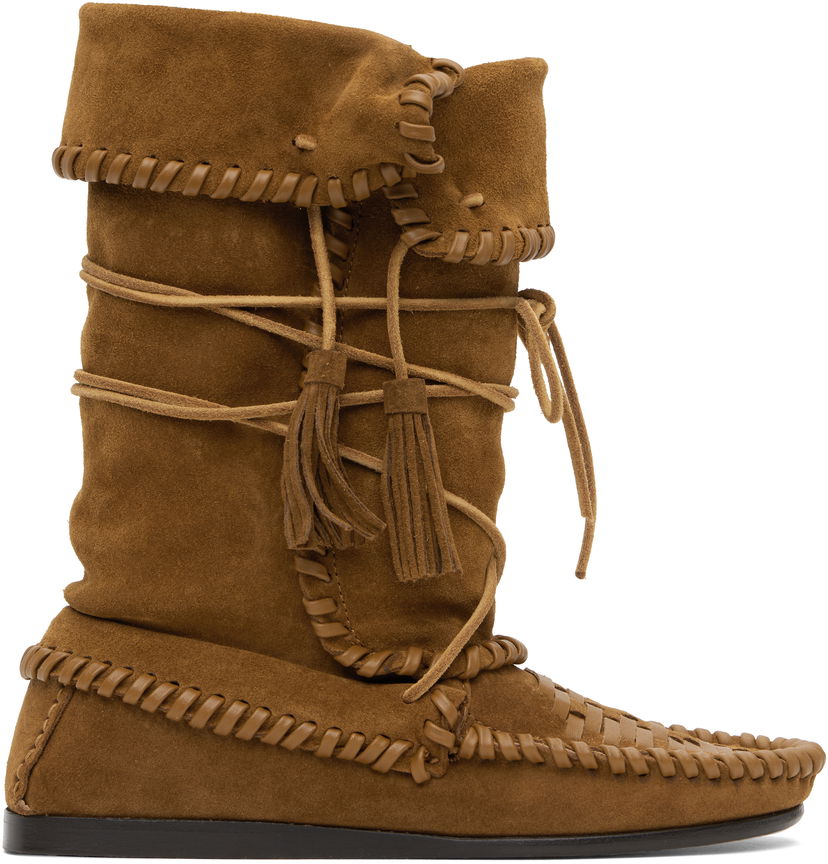 Sneakers och skor ISABEL MARANT Isabel Marant Winki Suede Boots Brun | BO0210FA-C2A05S