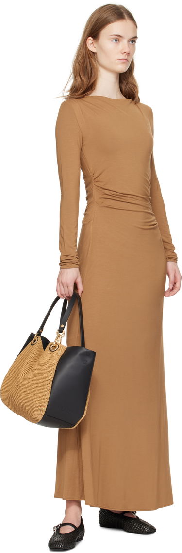 Klä rag & bone rag & bone Luca Draped Maxi Dress Brun | WAC24H3023L923, 3