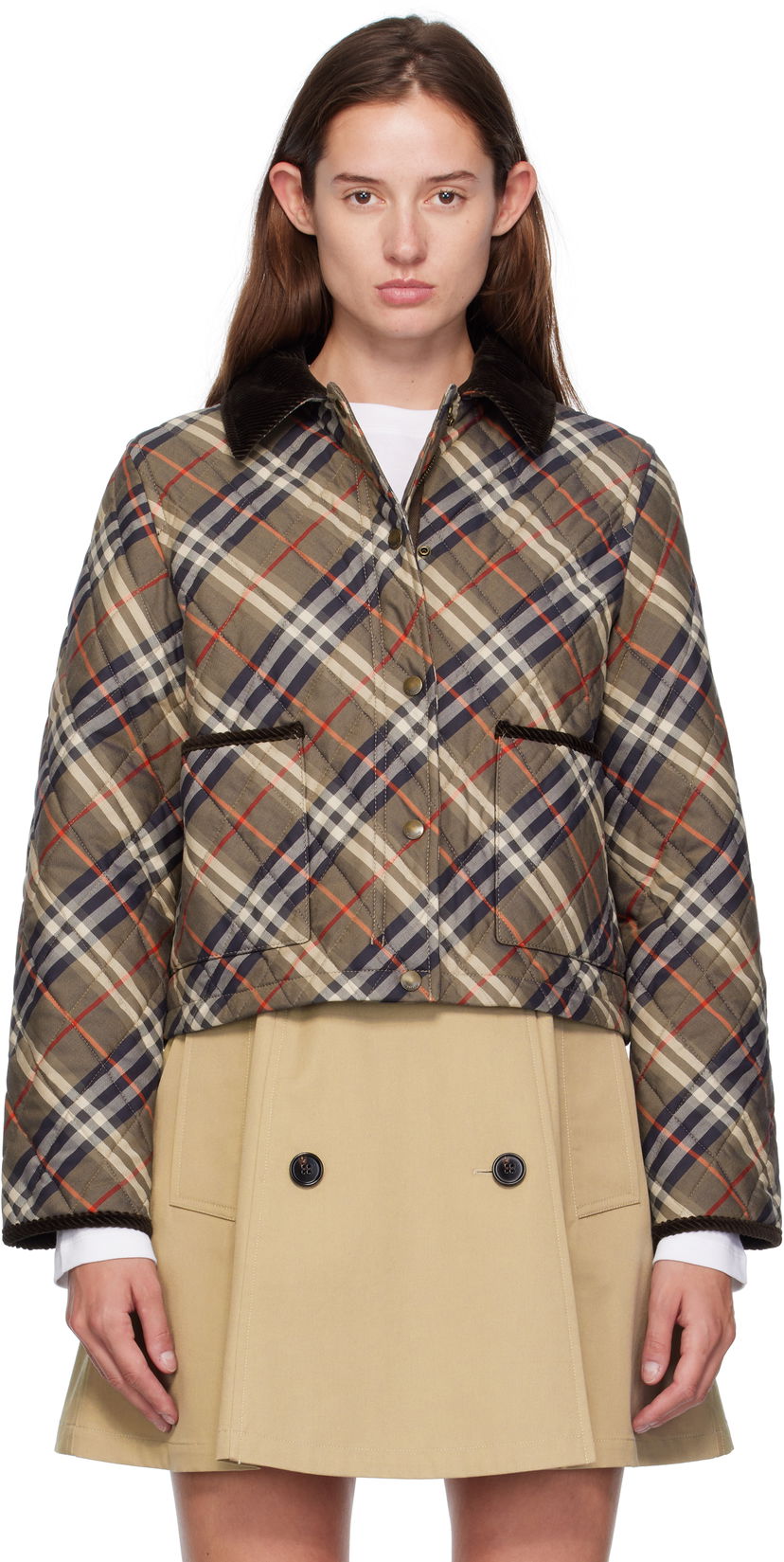 Jacka Burberry Burberry Oldham Quilted Jacket Flerfärgad | 8110384