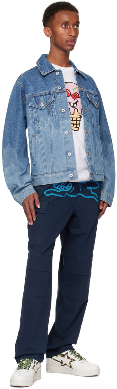 Jacka BBC IceCream ICECREAM Lazer Drip Trucker Denim Jacket Blå | IC24369, 3