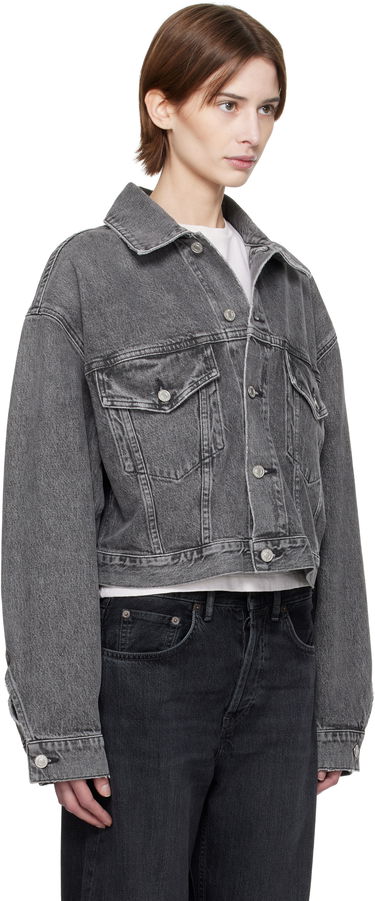 Jacka AGOLDE AGOLDE Palmer Cropped Denim Jacket Grå | A5047-1346, 1