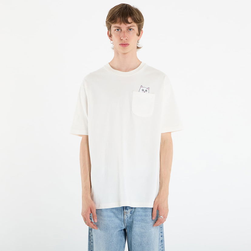 T-shirt RIPNDIP RIPNDIP Nut Then Bolt Pocket T-Shirt Vit | RNDFALL25118
