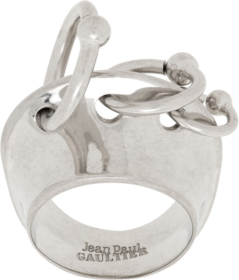 Ringa Jean Paul Gaultier Jean Paul Gaultier 'The Piercing' Ring Metallisk | 24/25-U-BA012-X053-91