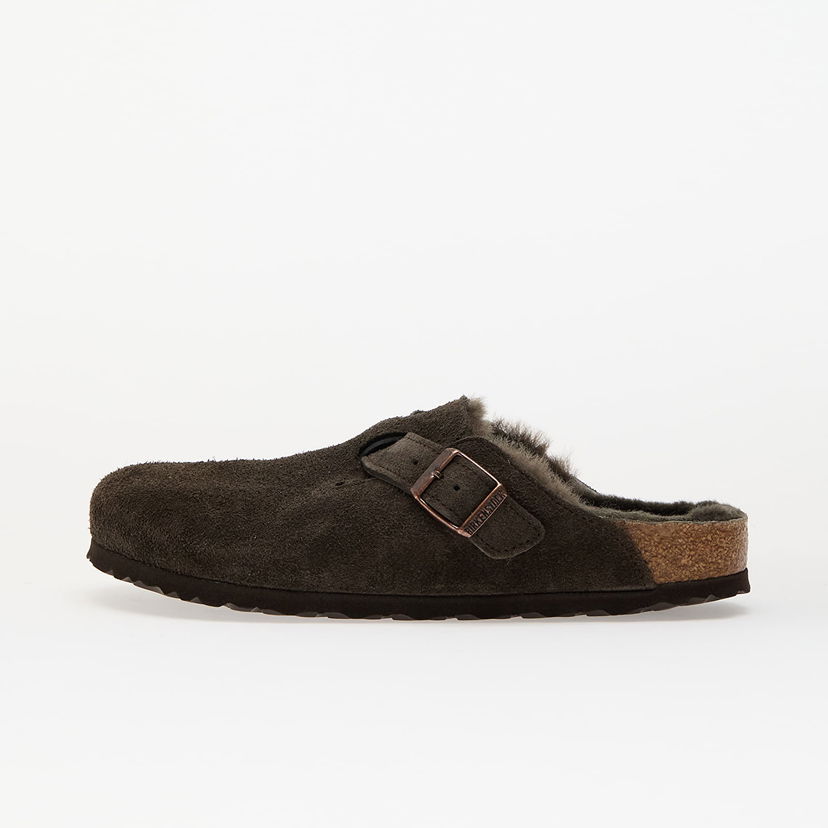 Sneakers och skor Birkenstock Birkenstock Boston Shearling Suede Moccasins Brun | 1020529