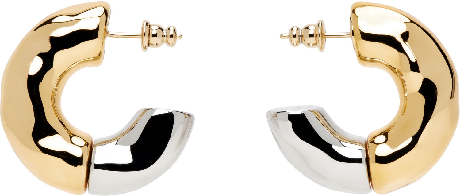 Örhängen AMI AMI Paris Dune Hoop Earrings Metallisk | UJW219.361, 0
