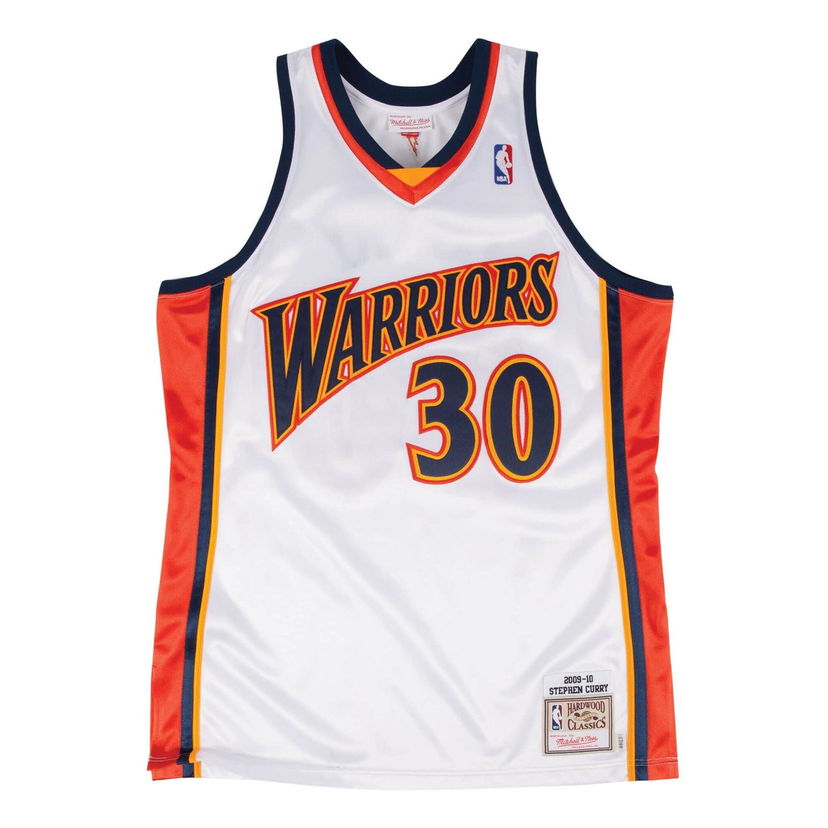 Jersey Mitchell & Ness NBA Golden State Warriors 'Stephen Curry 30' Jersey Vit | AJY4CP19133-GSWWHIT09SCU
