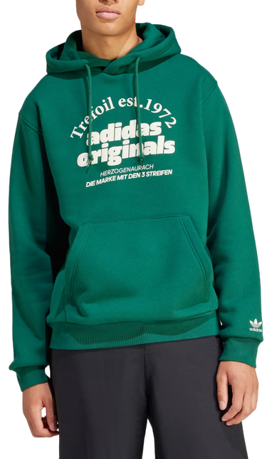 Sweatshirt adidas Originals Graphic Hoodie Beige Grön | is1412, 0