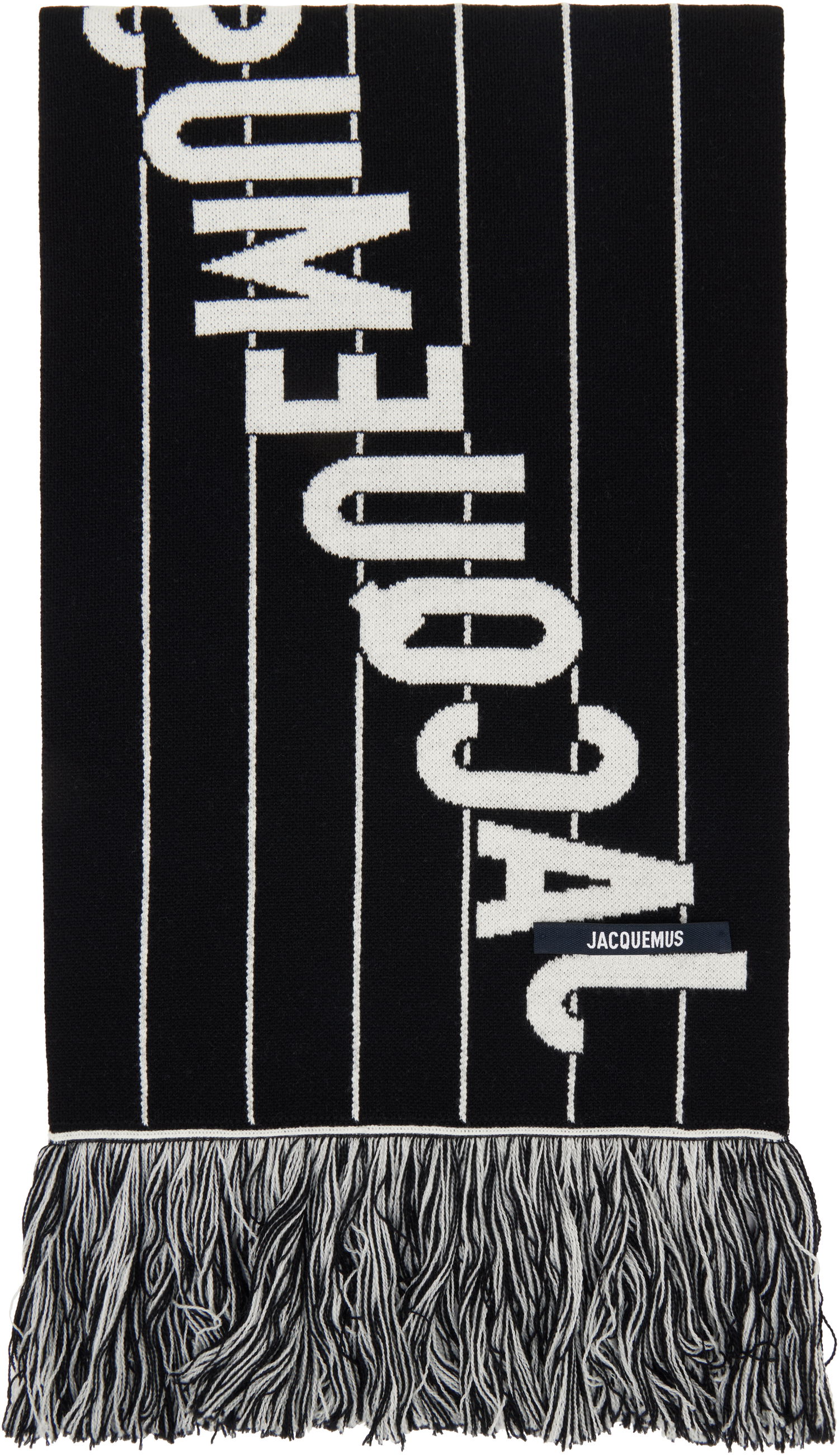 Halsduk Jacquemus Jacquemus 'The Liga' Knit Scarf Vit | 25E255AC758-2200, 1
