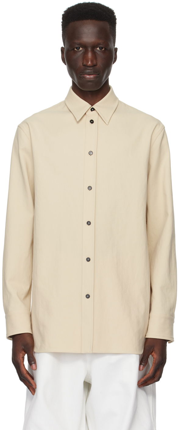Skjorta Jil Sander Button Shirt Beige | J23DL0001_J70018