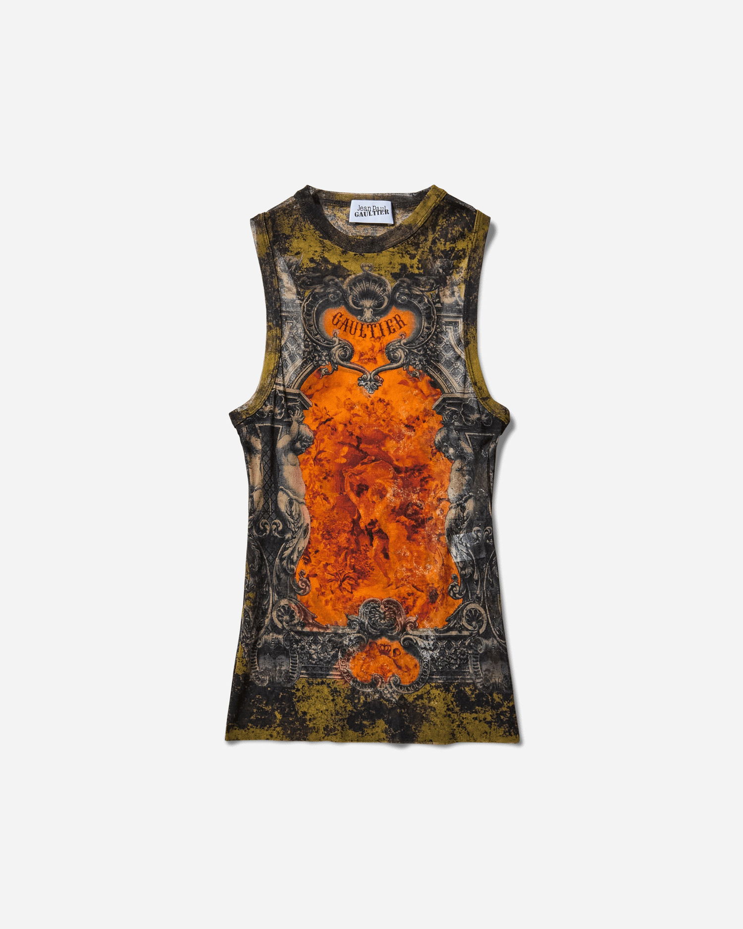 Linne Jean Paul Gaultier Medaillon Tank Top Flerfärgad | 2503WTO304M006 P004115, 1