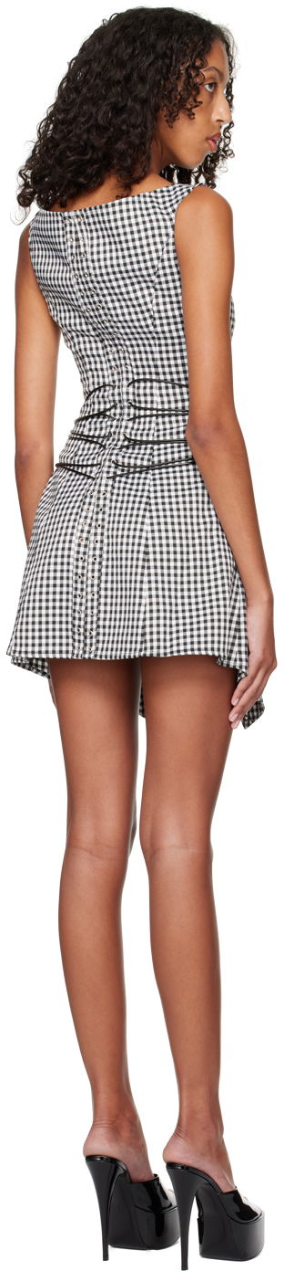 Klä Miaou Miaou Work Capsule Celestial Gingham Mini Dress Svart | 5024GINOND, 2