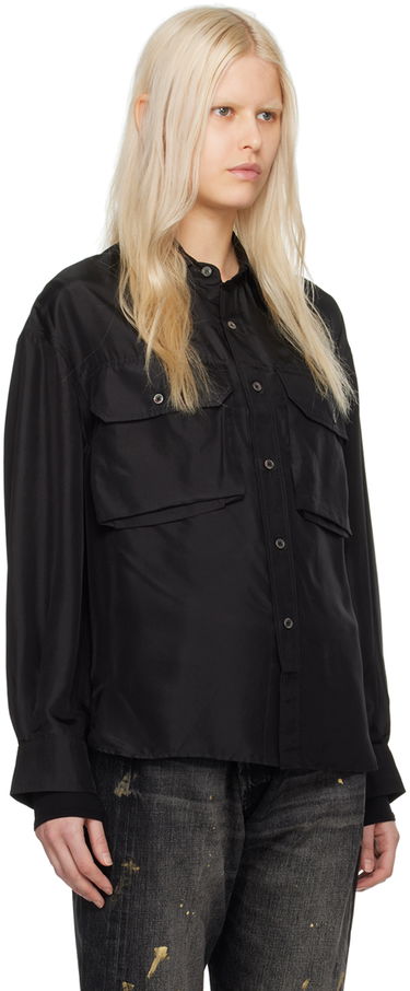 Skjorta R13 R13 Oversized Pocket Shirt Svart | R13WR256-R314B, 1
