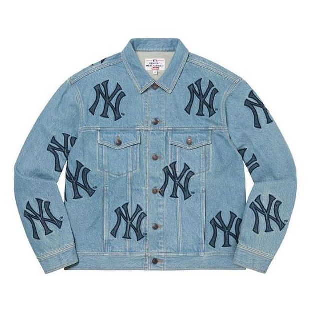 Jacka Supreme Supreme x Yankees Denim Jacket Blå | SUP-FW21-148